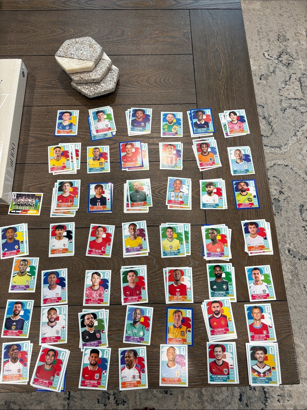 50 Panini fifa World Cup stickers  - no duplicates